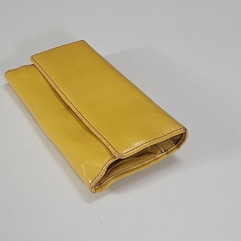 Hobo International Yellow Leather Clutch Wallet - Picture 6 of 13